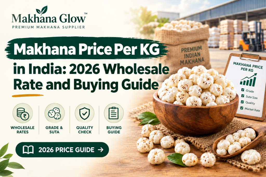 Makhana Price Per KG in India 2026 Wholesale Rate and Buying Guide