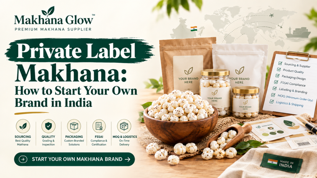 Private Label Makhana: How to Start Your Own Brand in India