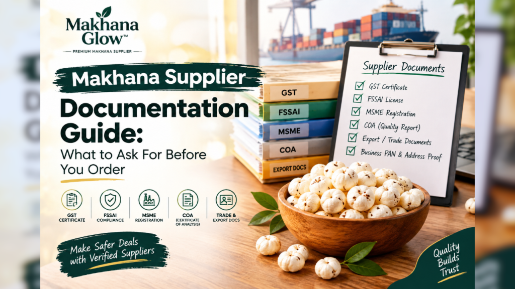 makhana supplier documents
